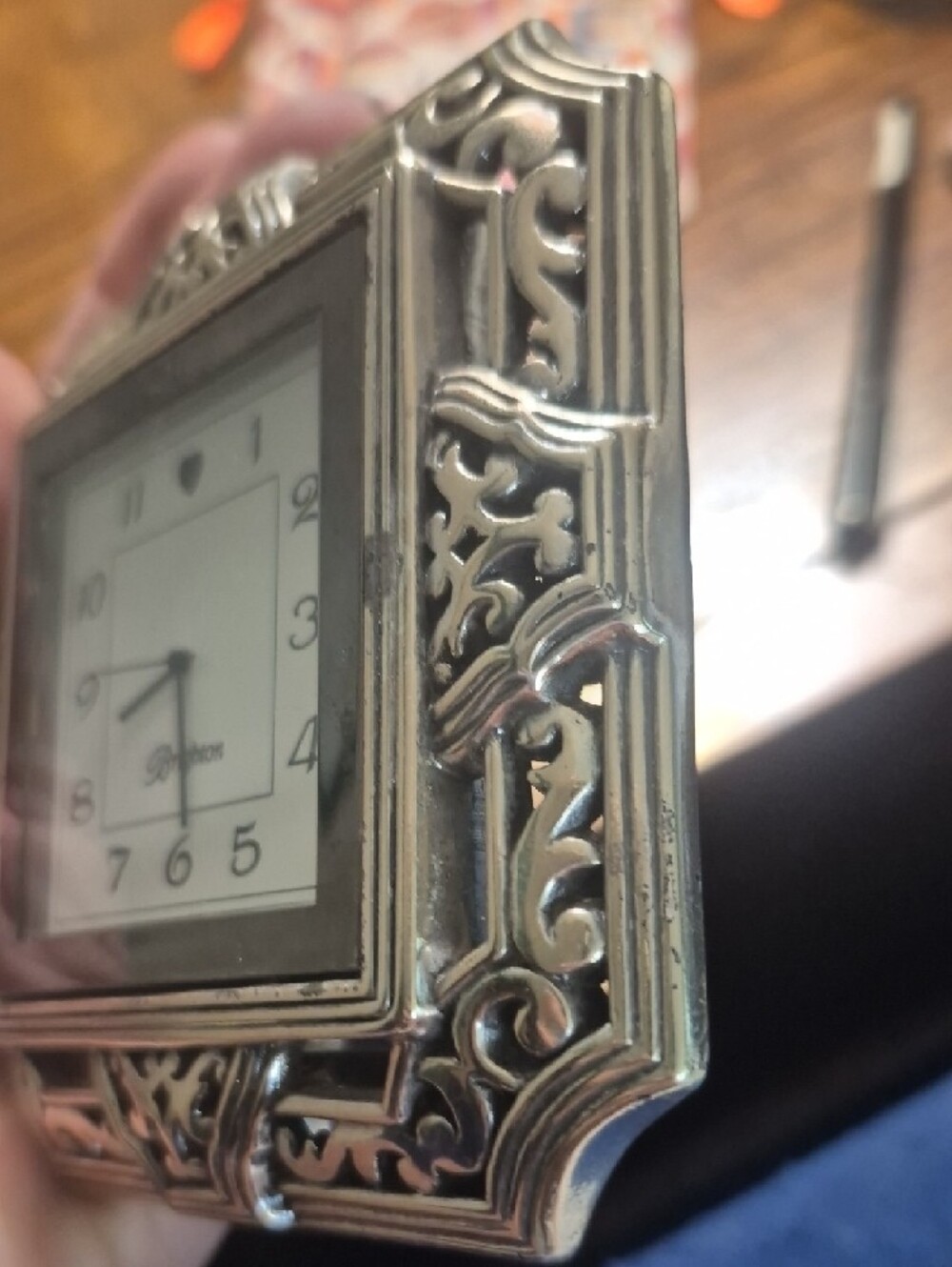 Brighton Tango Square Table Clock Works! - Picture 10 of 15